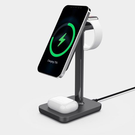 eSTUFF 3in1 Magnetic Wireless Charger – Fast, Versatile & Convenient Charging Solution - ES638201